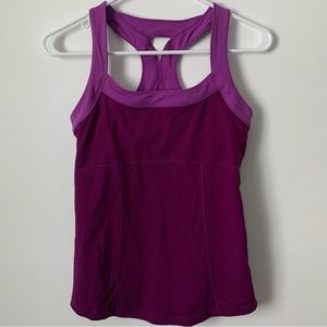 Ingrid & Isabel Purple Racerback Active Tank Top